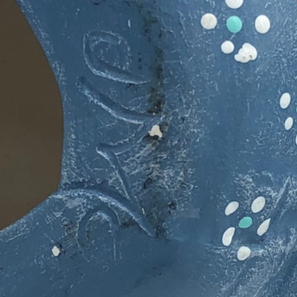 KIMPLE MOLD Chicken Hen VTG 80s OOAK Ceramic Quilted-Look Hand-Painted Hobbyist - Picture 9 of 9